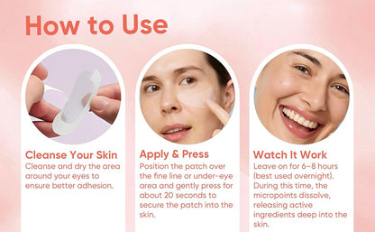 Advanced Retinol & Hyaluronic Eye Masks (3 Pairs)